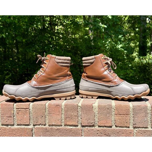 Sperry Avenue Men\'s Duck Boots Size 11 M Brown/Grey Waterproof Worn Twice! main image 12